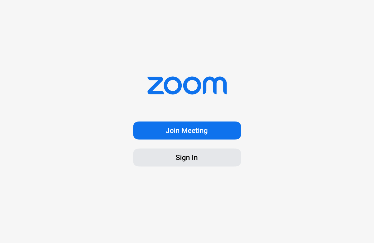 Zoom for Cars landing screen